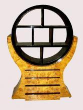 MONUMENTAL 2 tones Art Deco style Bookcase Elm