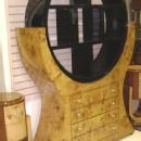MONUMENTAL 2 tones Art Deco style Bookcase Elm