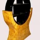 MONUMENTAL 2 tones Art Deco style Bookcase Elm