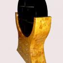 MONUMENTAL 2 tones Art Deco style Bookcase Elm
