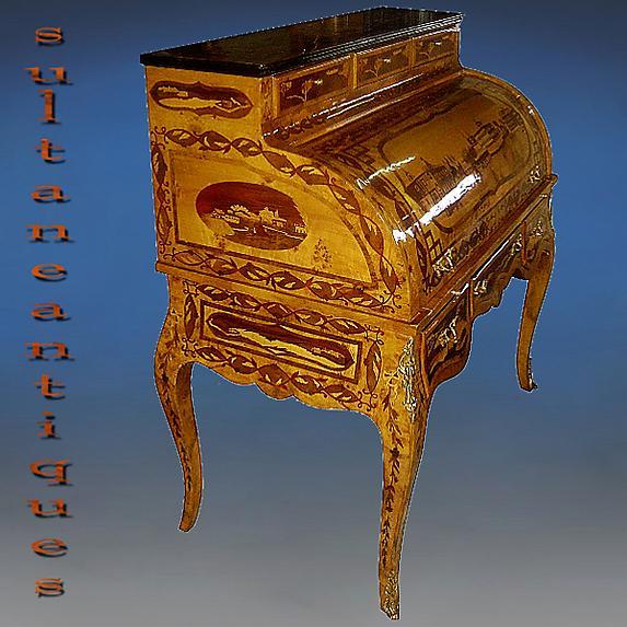 EXTRAORDINARY!! Russian tsar's style roll top desk