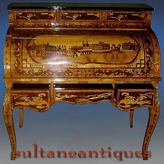 EXTRAORDINARY!! Russian tsar's style roll top desk