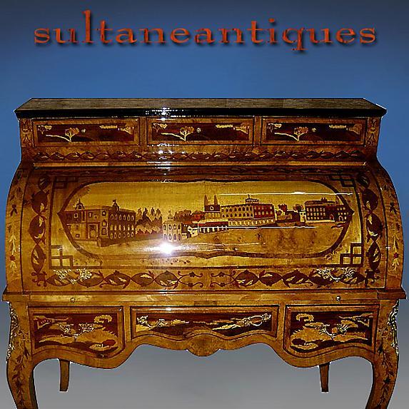 EXTRAORDINARY!! Russian tsar's style roll top desk