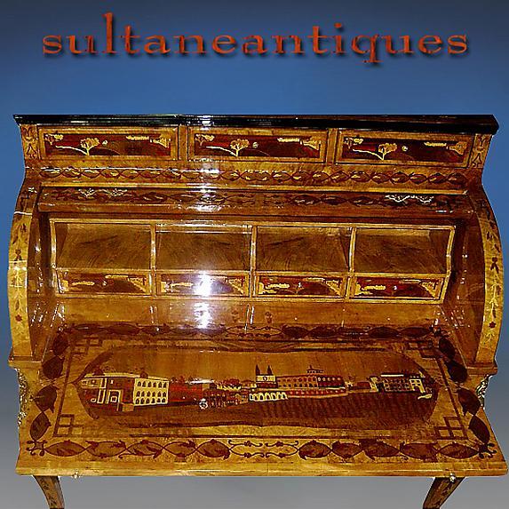 EXTRAORDINARY!! Russian tsar's style roll top desk