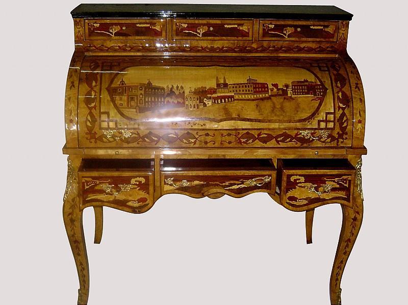 EXTRAORDINARY!! Russian tsar's style roll top desk