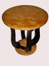 Large Art Deco style forms round side table