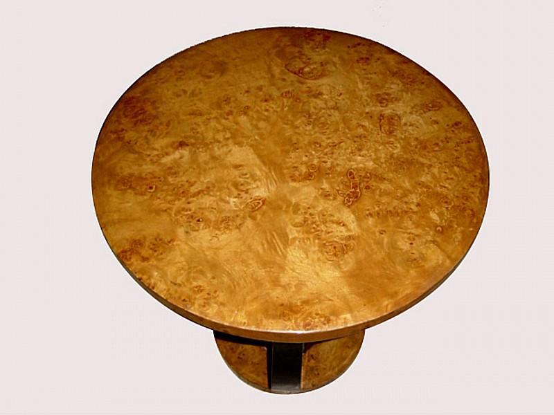 Large Art Deco style forms round side table