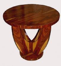 Classic LARGE Art Deco style round rosewood table