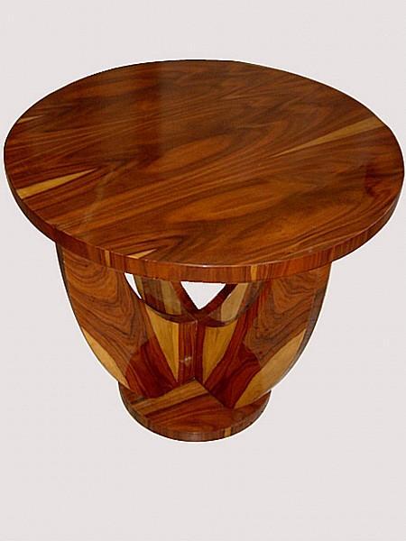 Classic LARGE Art Deco style round rosewood table