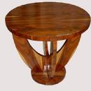 Classic LARGE Art Deco style round rosewood table