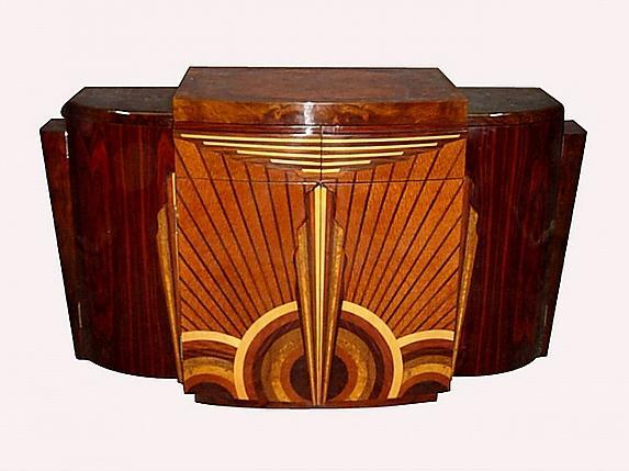 EXTRAORDINARY Art Deco forms Sideboard buffet