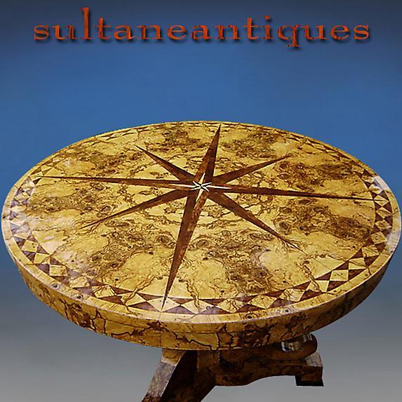 VERY BEST!!! Biedermeier style marquetry table