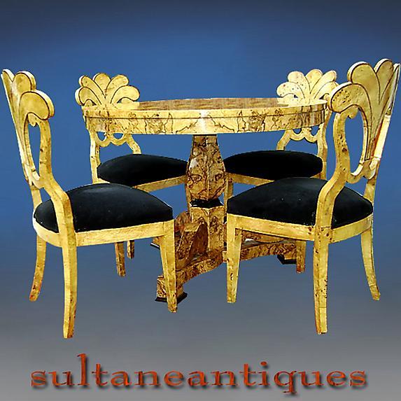 VERY BEST!!! Biedermeier style marquetry table