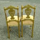 Classy PAIR of Louis XV style Gilded side chairs