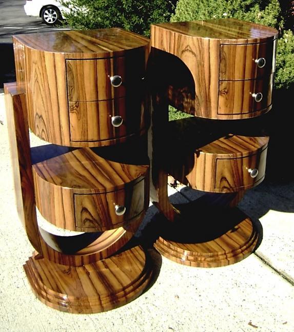 Unbelievable Art work PAIR Art Deco style commodes