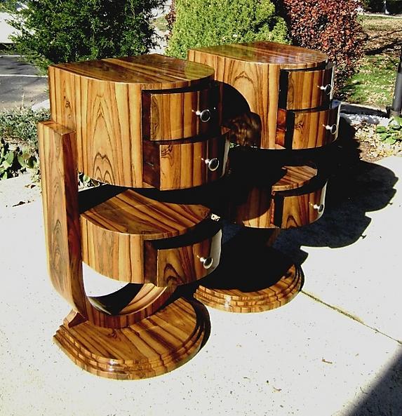 Unbelievable Art work PAIR Art Deco style commodes