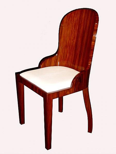Superb set of FOUR Art Deco style Rosewood chairs