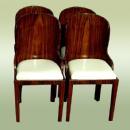 Superb set of FOUR Art Deco style Rosewood chairs