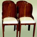 Superb set of FOUR Art Deco style Rosewood chairs