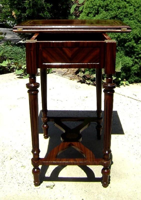 EXQUISITELY refined Louis XVI style game table
