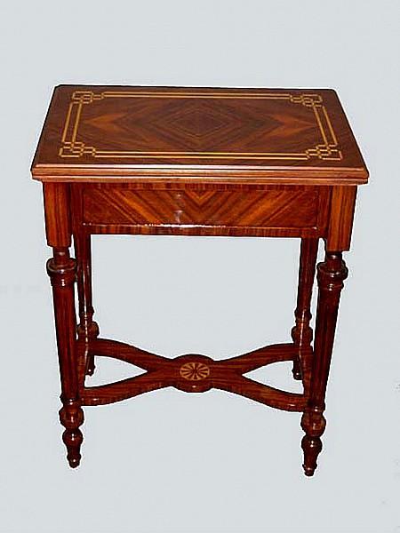 EXQUISITELY refined Louis XVI style game table