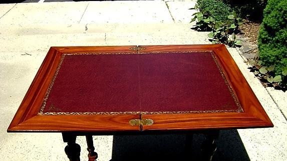 EXQUISITELY refined Louis XVI style game table