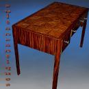PUREST Classic Art Deco style parquetry Desk
