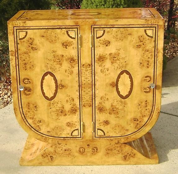 GORGEOUS Elm Inlaid Buffet Art Deco style