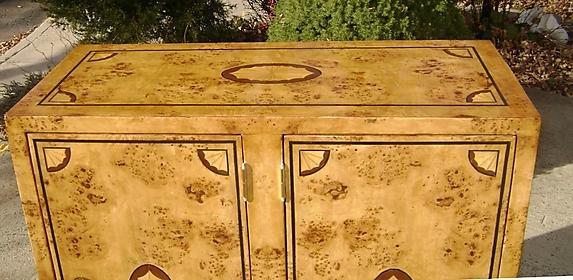 GORGEOUS Elm Inlaid Buffet Art Deco style