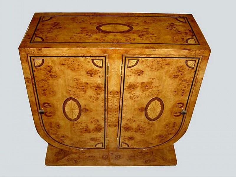 GORGEOUS Elm Inlaid Buffet Art Deco style