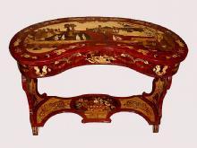 STUNNING kidney shaped Empire style lady's desk