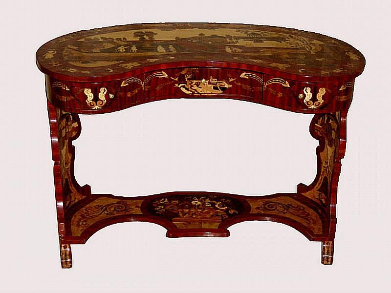 STUNNING kidney shaped Empire style lady's desk