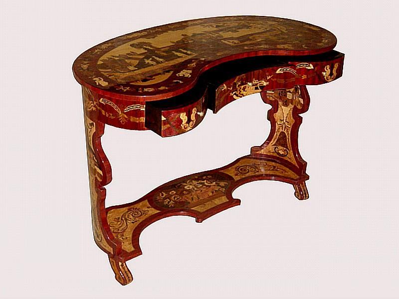 STUNNING kidney shaped Empire style lady's desk