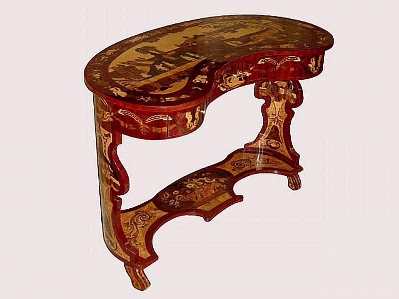 STUNNING kidney shaped Empire style lady's desk