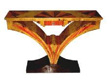 Best of Best Art Deco style exotic woods console