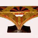Best of Best Art Deco style exotic woods console