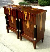 EXTRAORDINARY Pair of Biedermeier style commodes