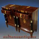 EXTRAORDINARY Pair of Biedermeier style commodes