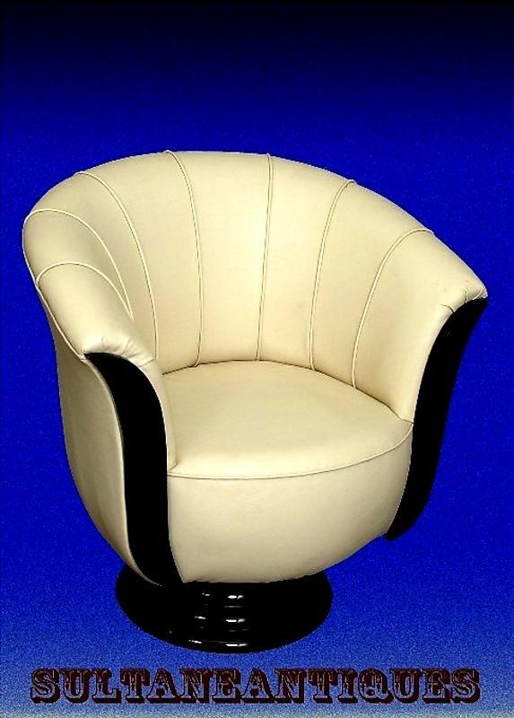 FABULOUS!! PAIR of Tulip Art Deco style chairs