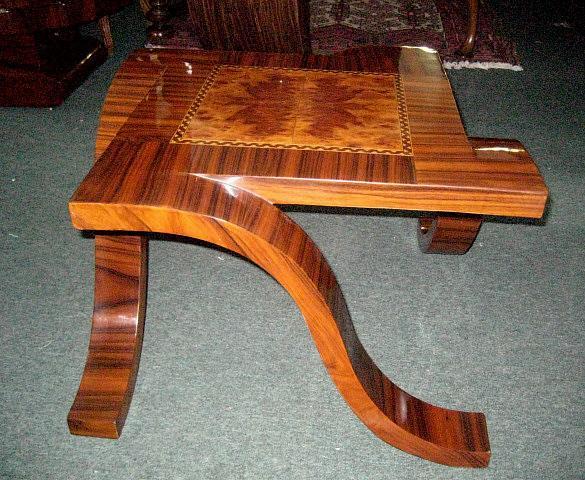 Eccentric unusual side table Art Deco inspired
