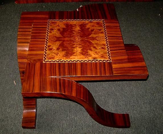 Eccentric unusual side table Art Deco inspired