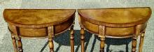 QUALITY PAIR Birds eye Maple Victorian style consoles