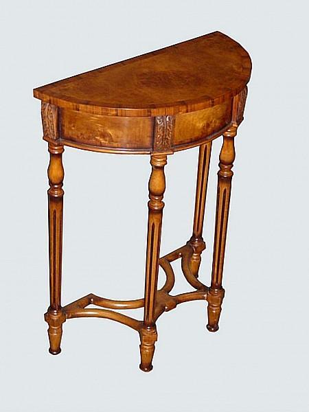 QUALITY PAIR Birds eye Maple Victorian style consoles
