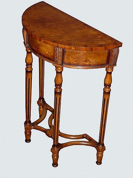 QUALITY PAIR Birds eye Maple Victorian style consoles