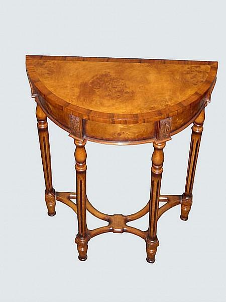 QUALITY PAIR Birds eye Maple Victorian style consoles