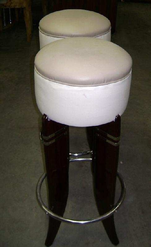 SENSATIONAL PAIR Art Deco inspired HIGH Bar stools