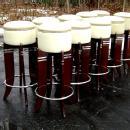 SENSATIONAL PAIR Art Deco inspired HIGH Bar stools