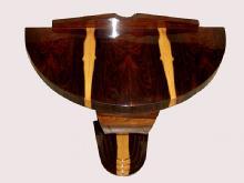 PHENOMENAL exotic rosewood Art Deco style console