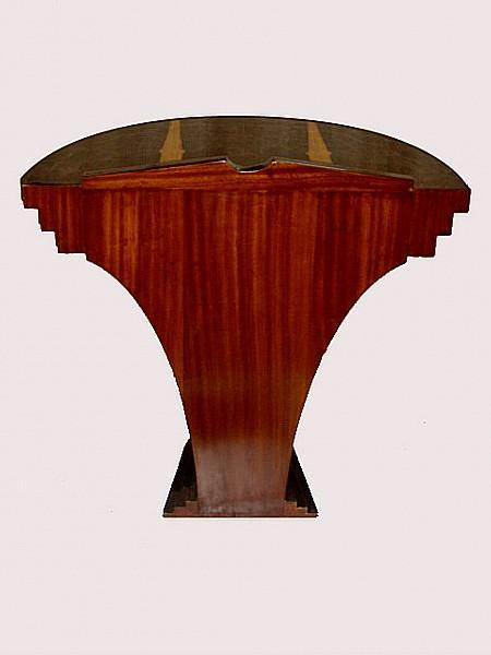 PHENOMENAL exotic rosewood Art Deco style console
