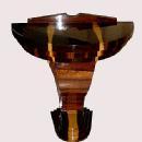 PHENOMENAL exotic rosewood Art Deco style console